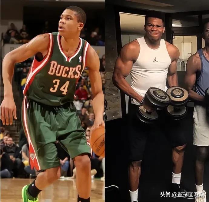 🔥字母哥这体型变化！说纯自然增肌，我第一个不信！
 
左边2013年选秀时19