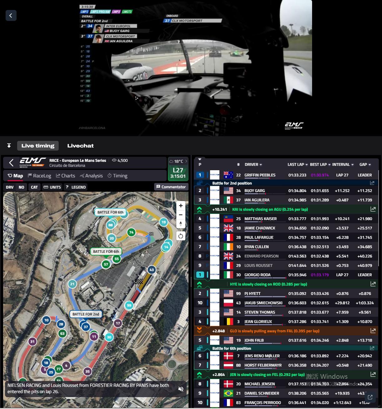 WEC这个新的流媒体平台似乎真有点东西，比赛数据这块吸取了最早期版本的精华，体验