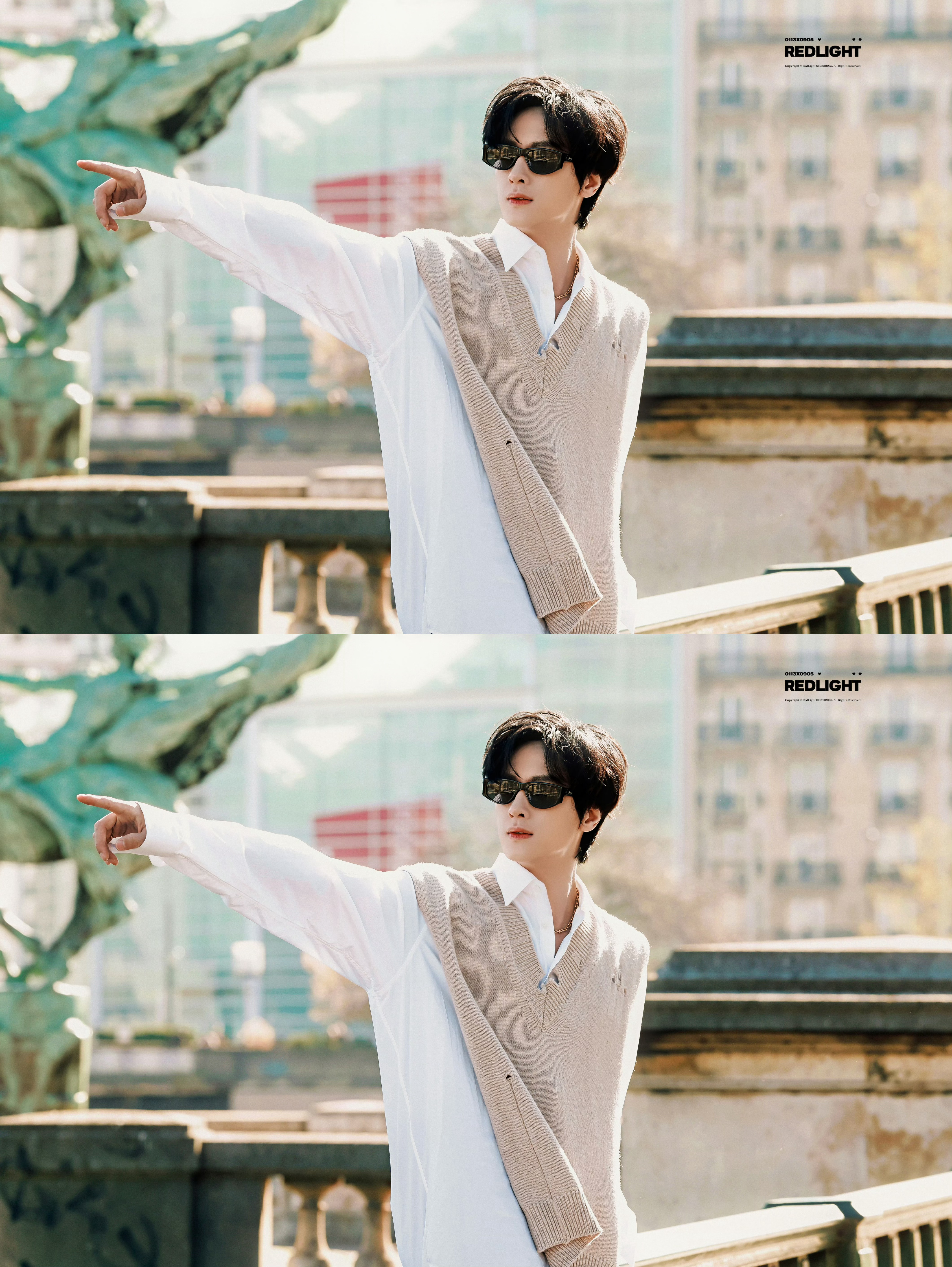 展轩巴黎外拍 展轩巴黎外拍大片 好男大的一身好好看  期待展轩闪耀巴黎