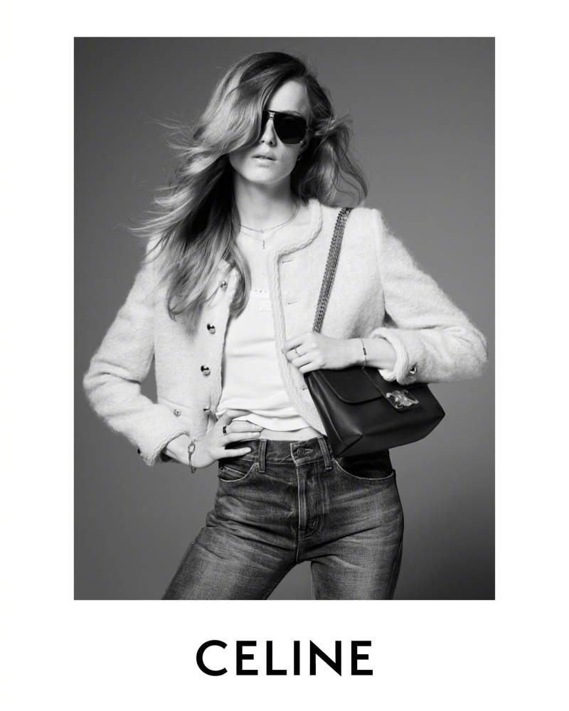 Celine 2025 春夏广告大片，Rianne van Rompaey 出镜