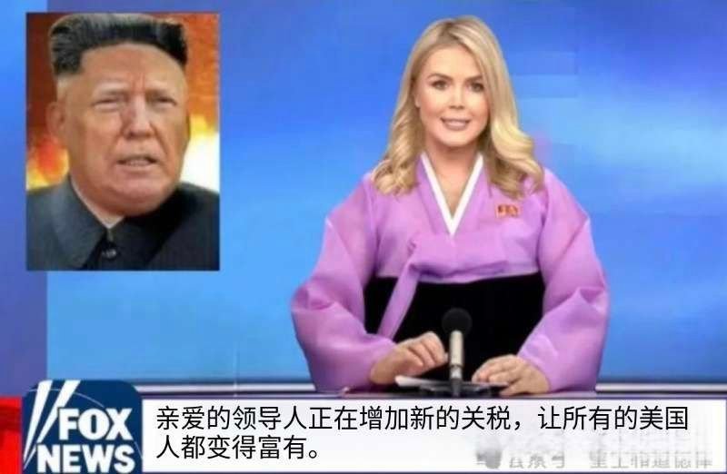 看图说话 亲爱的领导人正在增加新的关税，让所有的美国人都变得富有。 关税 ​​​