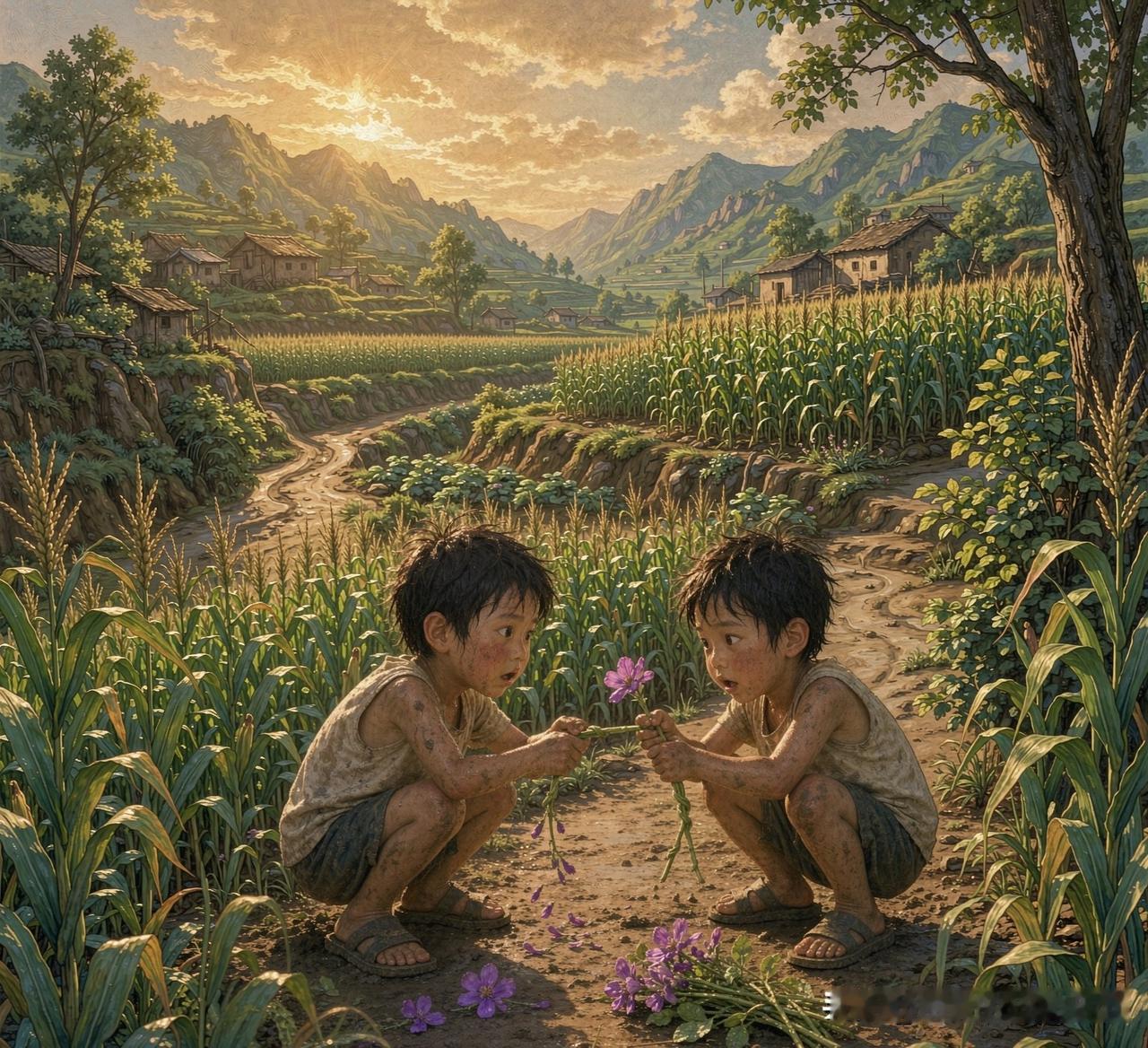 小时候，野外是最爱，一放假，就像刚放出笼的小鸟，扑棱着翅膀飞向田野。田间地头是我