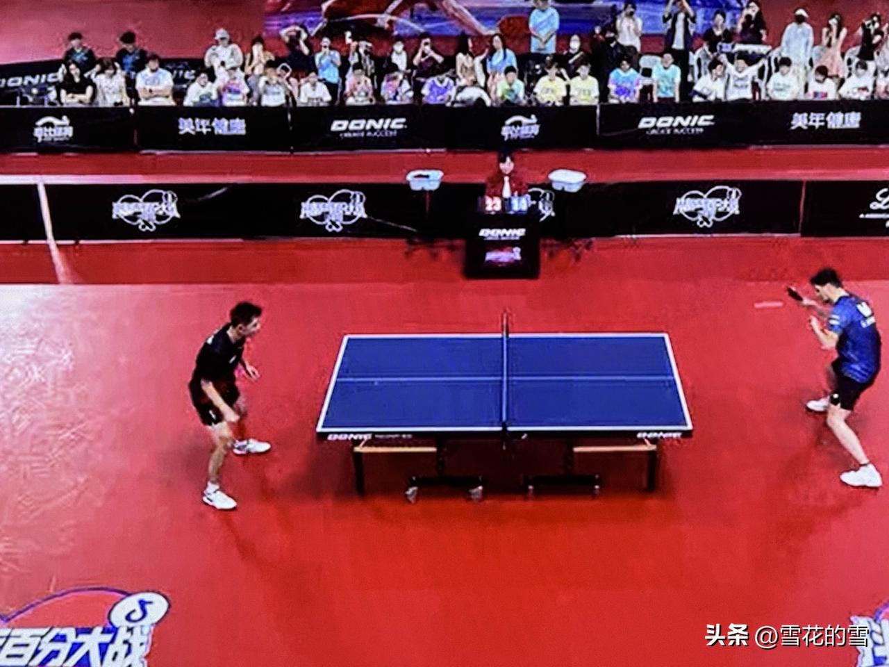 百分大战正在直播：奥恰洛夫大战张继科

张继科团队VS奥恰路夫团队
张继科12-