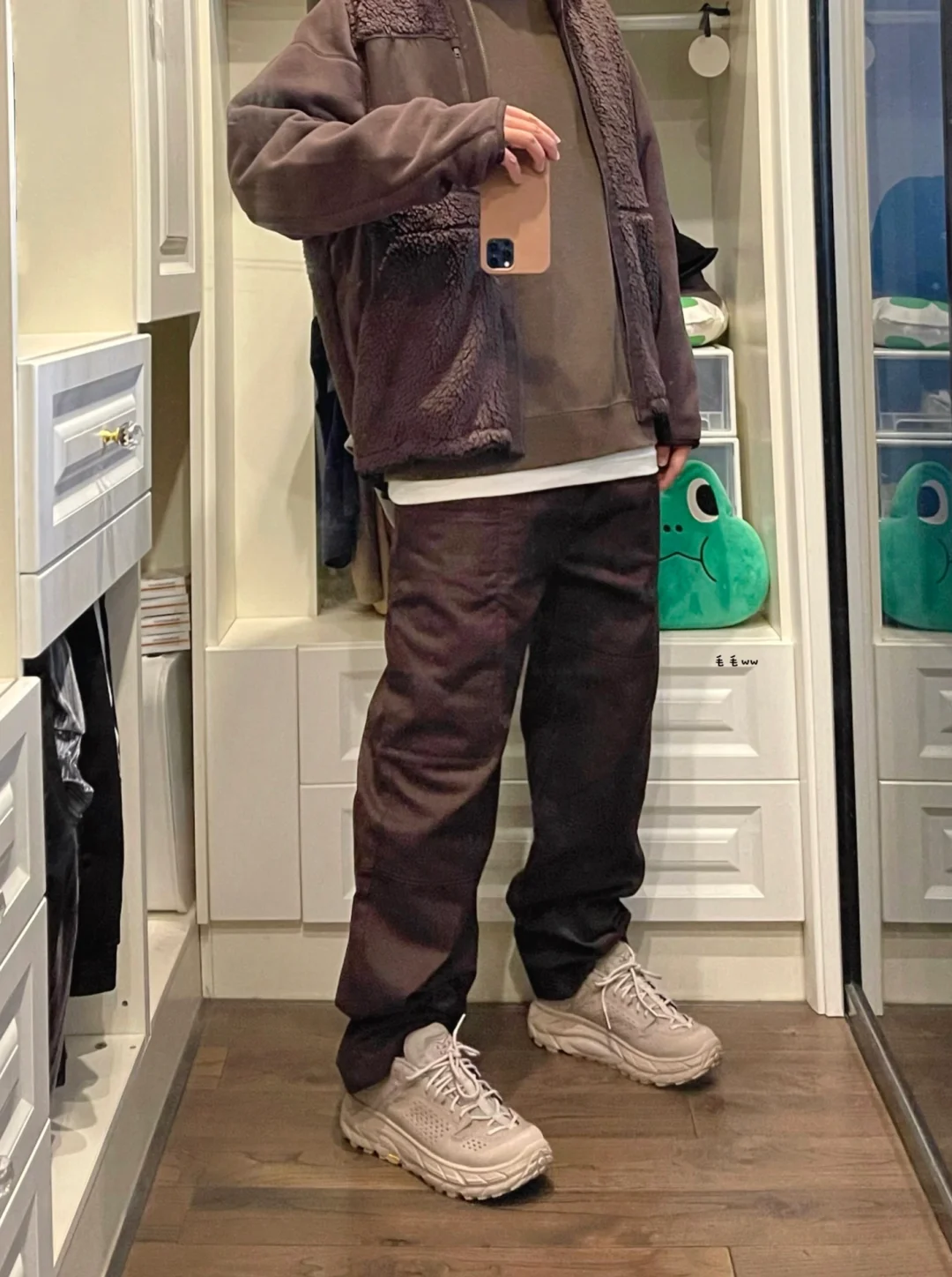 优衣库白山｜摇粒绒穿搭