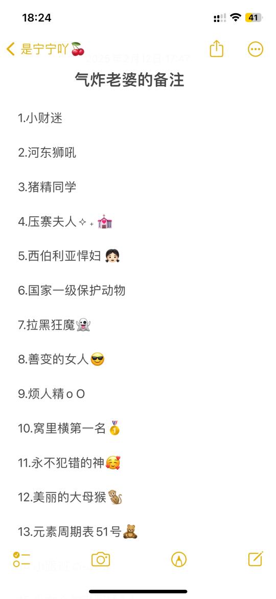 气炸老婆的备注