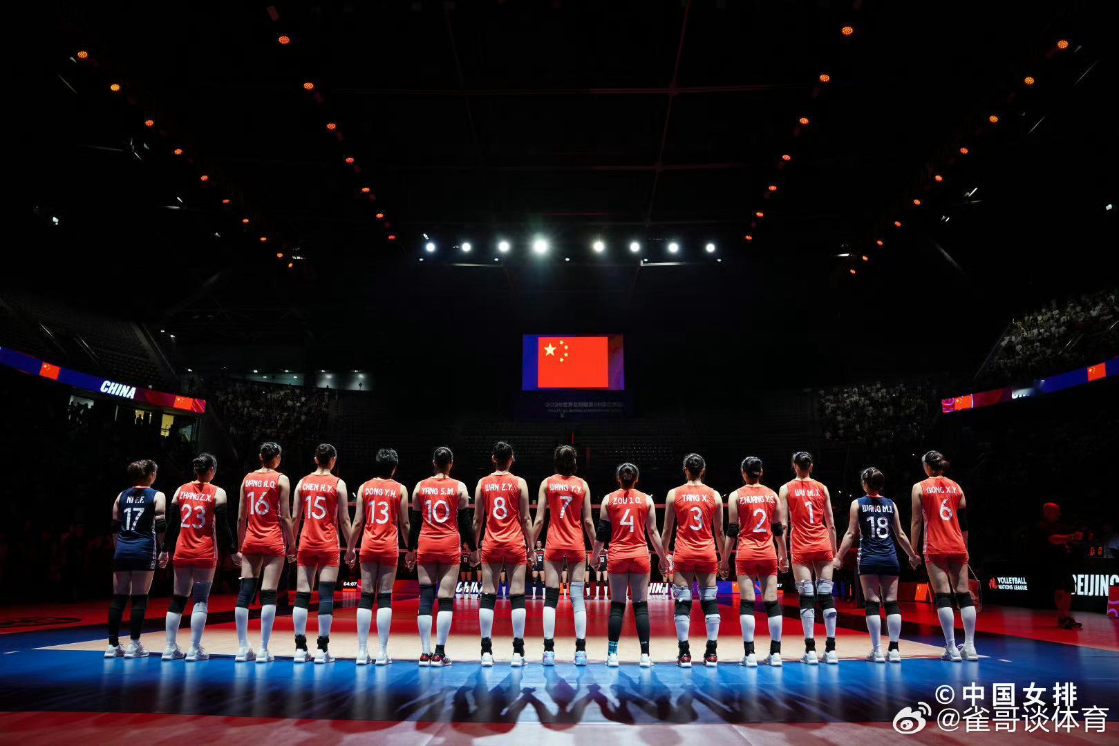 2025世界女排联赛 中国女排vs捷克女排中国女排[超话] 首发名单主攻：吴梦洁