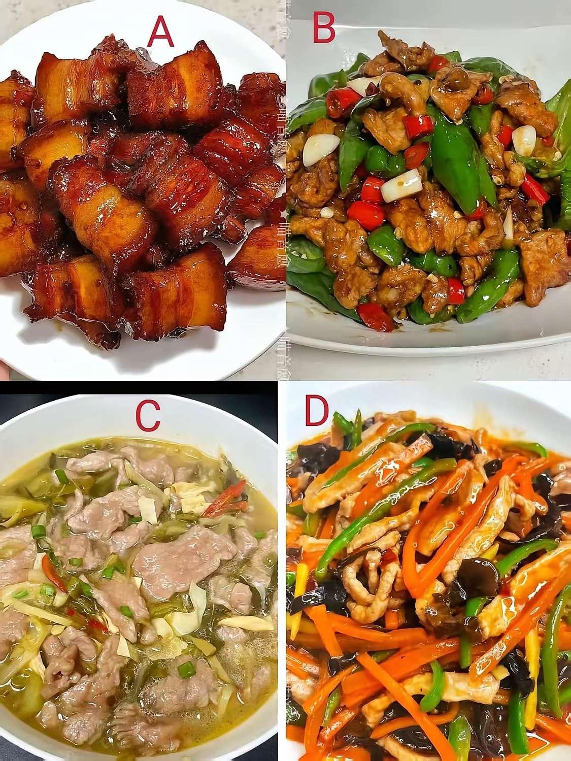 下面四道菜，选一个连续吃三个月就能实现一个愿望的话，你会选择哪个？