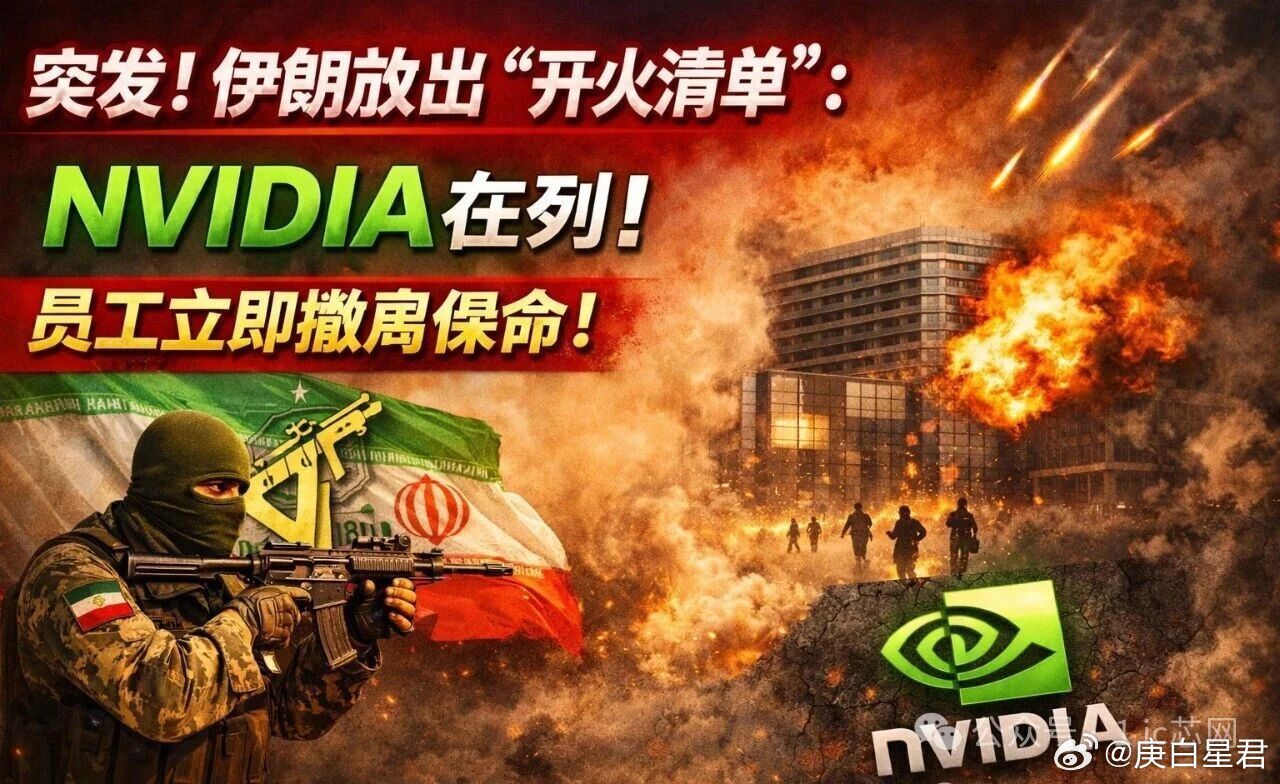 立即撤离保命！伊朗要袭击英伟达了！3月31日，中东局势再添变数。伊朗伊斯兰革命卫