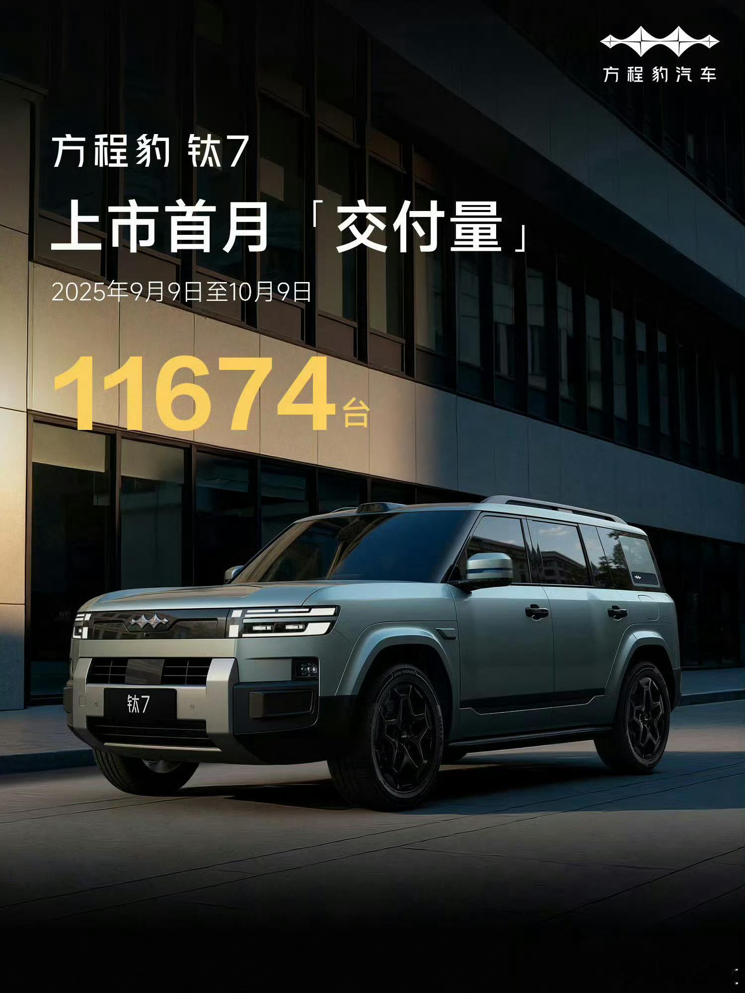 钛7首月交付「11674」，打爆大五座SUV，选家用大五座SUV直接订钛7就可以