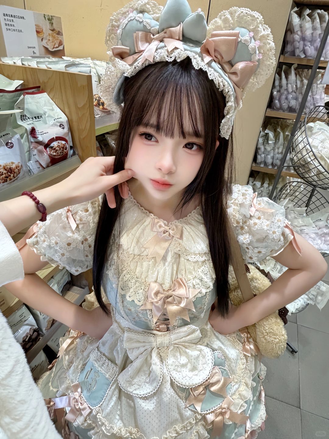 🎀🐻往那一站跟个小蛋糕🍰似的