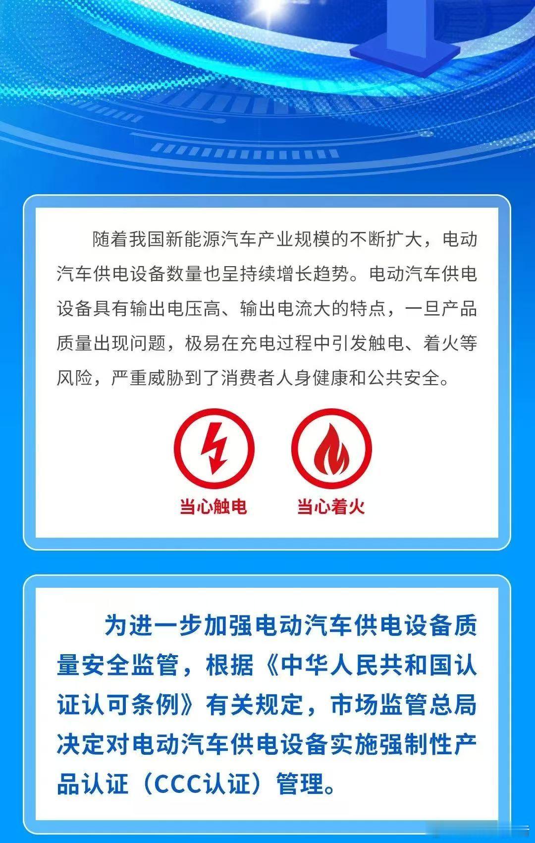 电动汽车充电桩ccc认证今起强制实施8月1日充电桩CCC强制认证正式落地，无认证