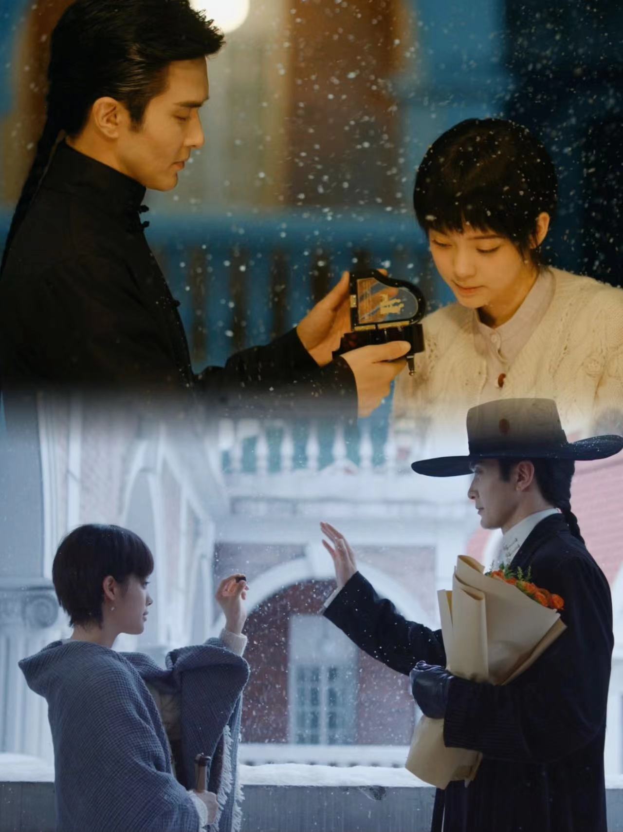 #网剧冰雪谣##高伟光欧阳娜娜雪中拥抱# 高伟光欧阳娜娜雪中拥抱，哇塞可以的 ​