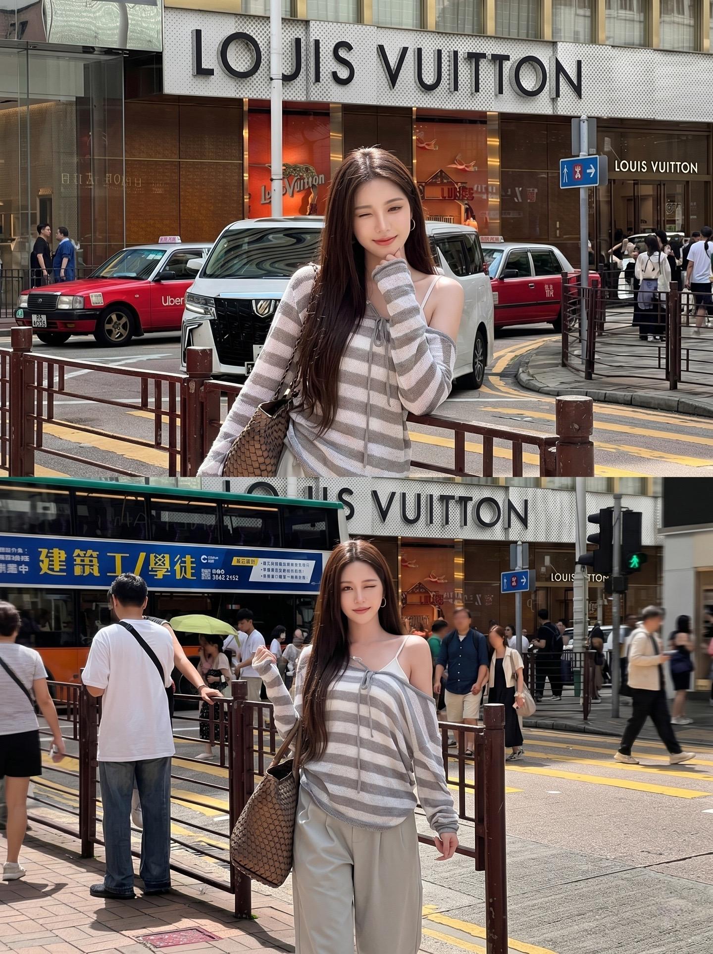 香港约拍📸的士飙过，直接闯进港片镜头。