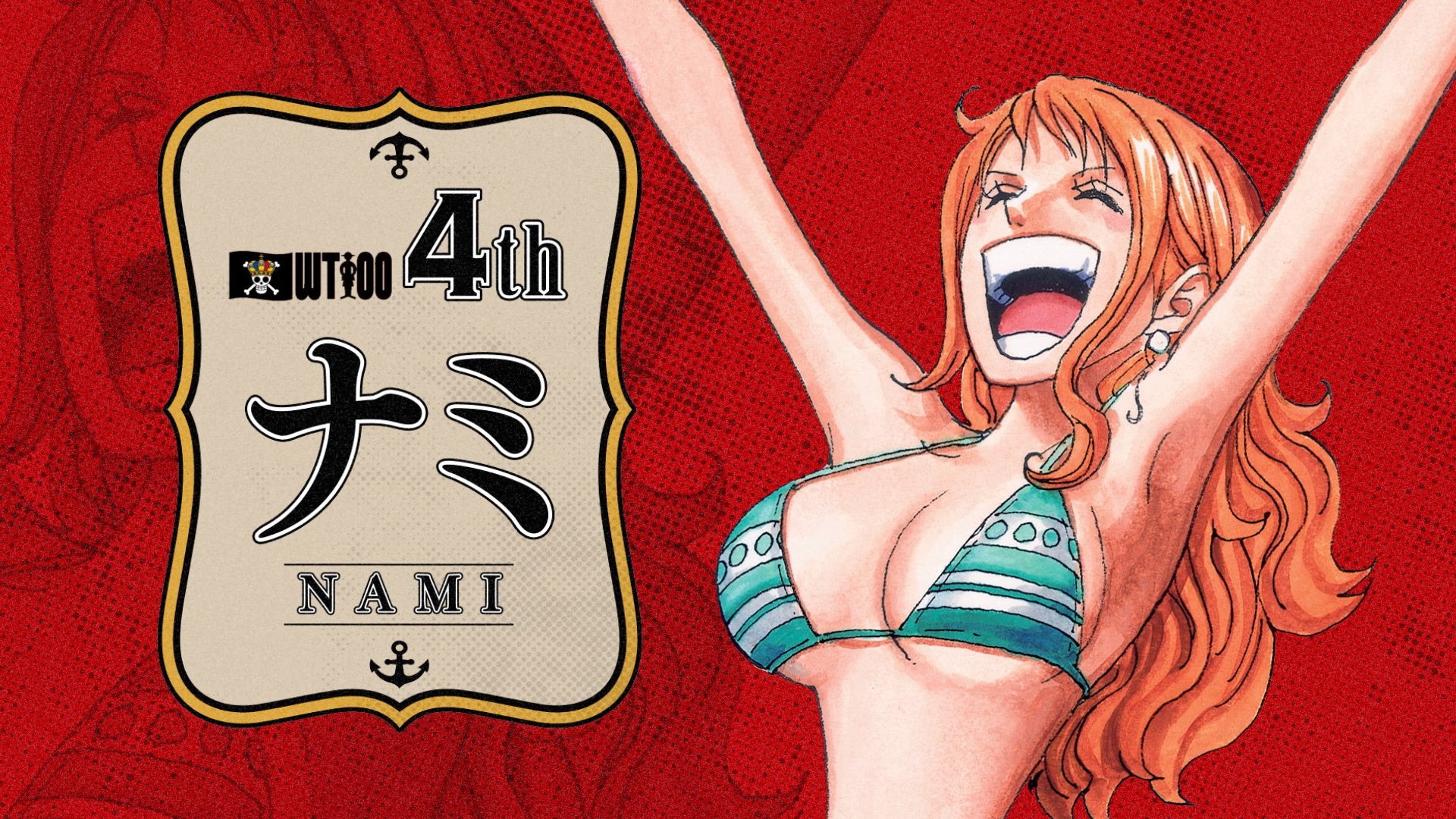海贼王海贼王 中期投票结果第4名：娜美第5名：罗第6名：罗宾 