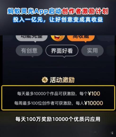灵光果然来真的！首批分1亿激励的应用结果出炉。

就在4月23日，灵光公布了首批
