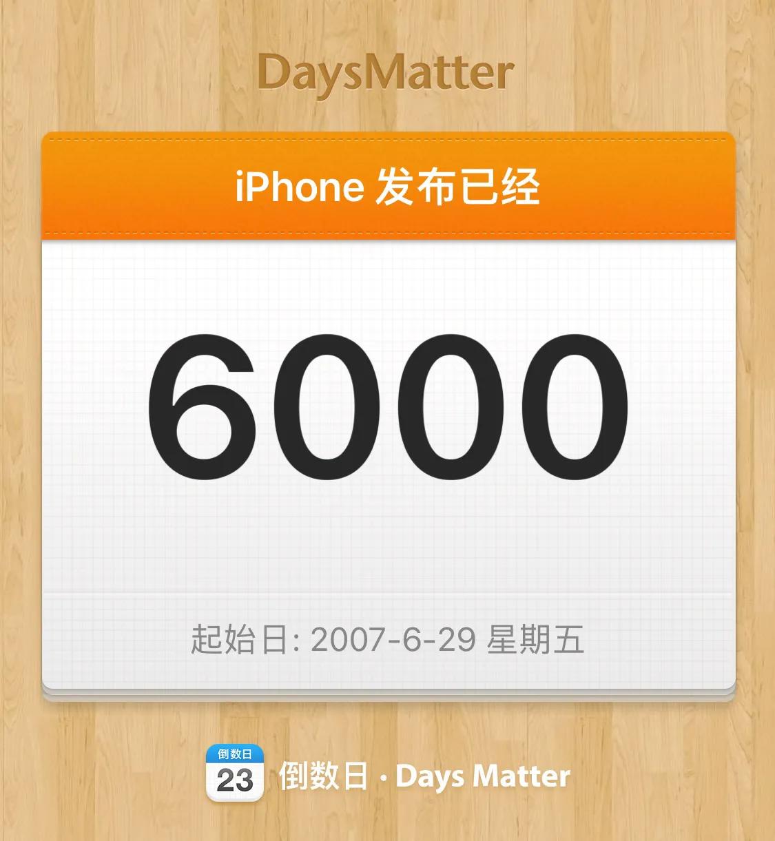 今天是iPhone 发布的第6000天[吐舌]6000天前，苹果正式发布了第一代