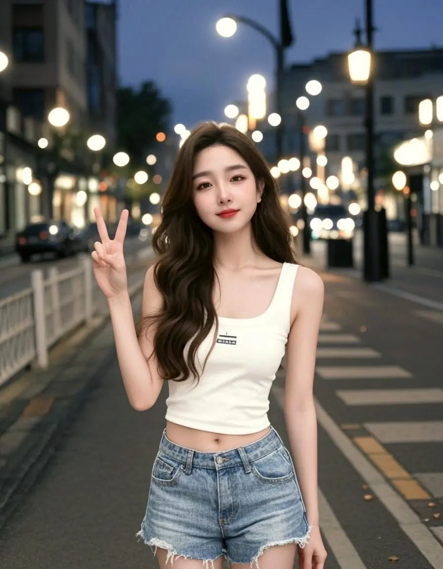 AI夜路精灵 今天长这样 爱笑的人运气不会差 高级感穿搭 ai