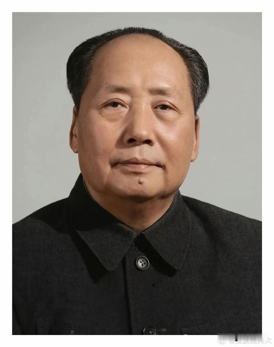 这张毛主席肖像照很清晰，存一下！ ​​​