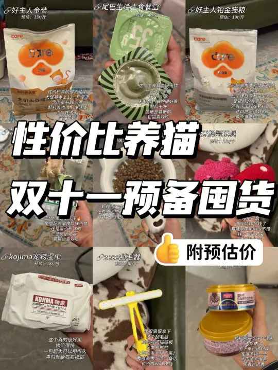 双十一预备囤货（附预估价版）