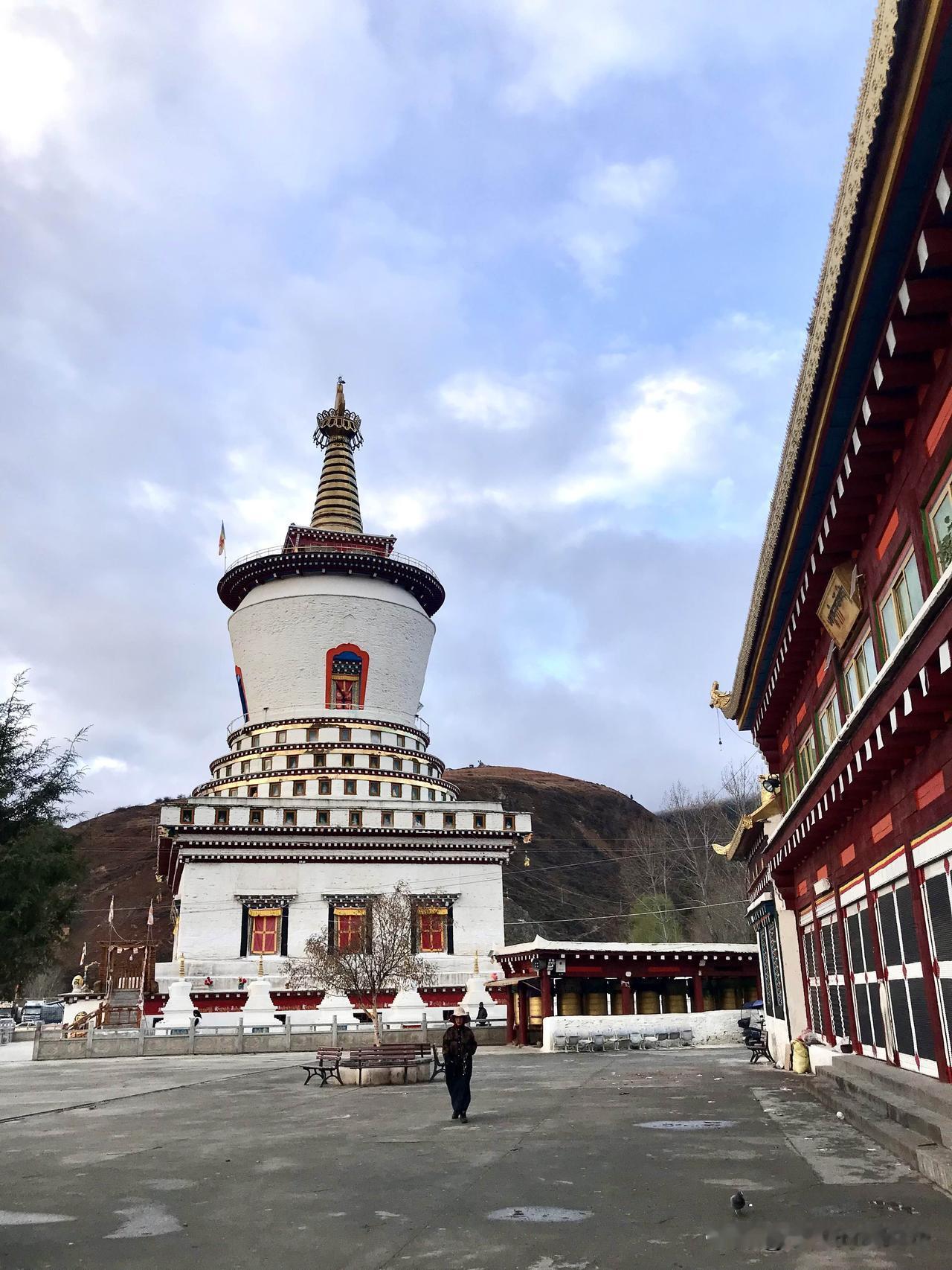 我们接着往下聊。

道孚•尊胜白塔 2

当天晚上，我和先生只在县城略微逛了逛，