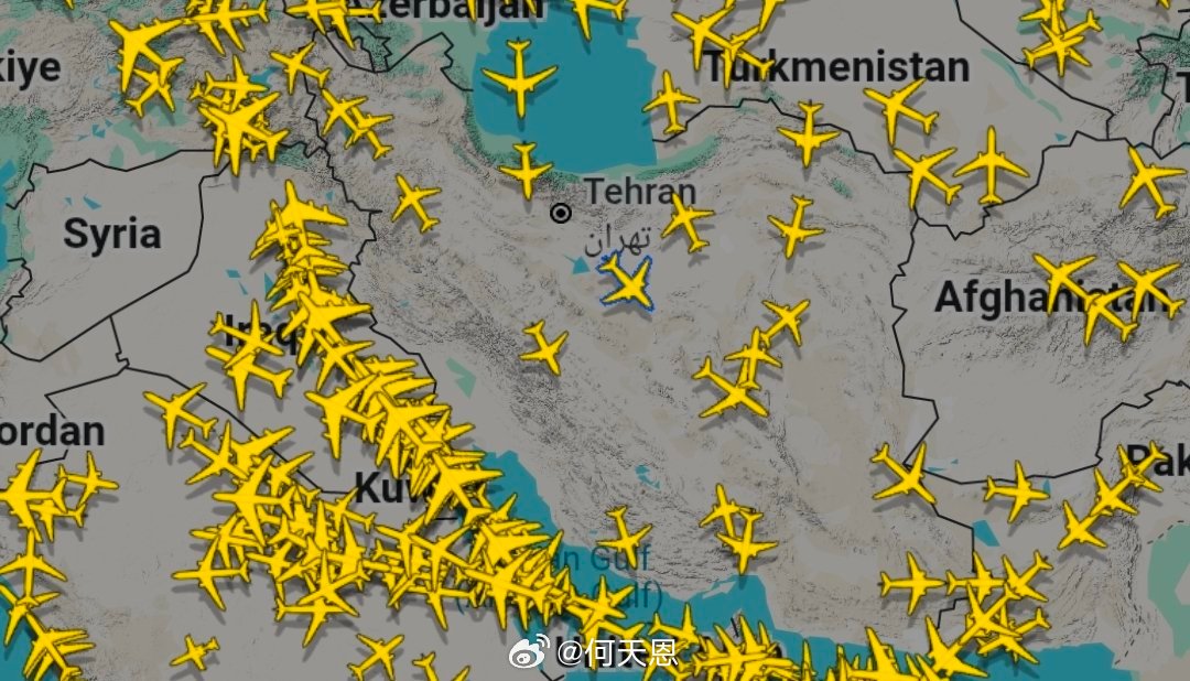 ️快讯 伊朗已向民用航班开放其领空显然，美国原本是想发动攻击的，但最终没有。然后