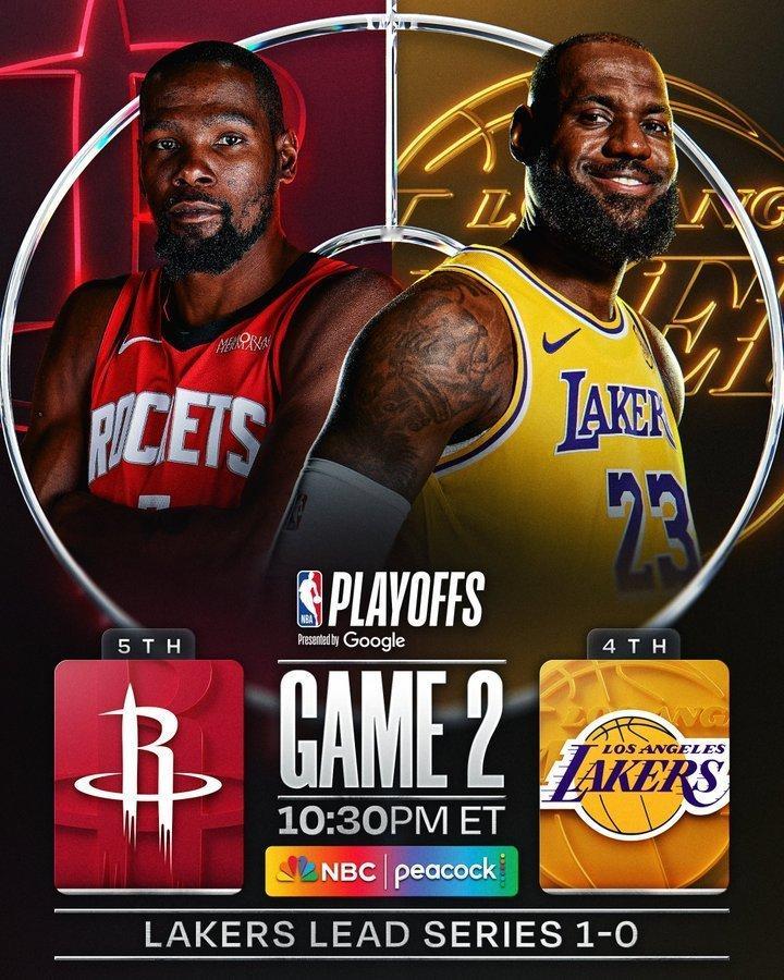 nba季后赛，比赛回放每日更新！错过直播的朋友⬇️这里看回放🔗网页链接火箭vs