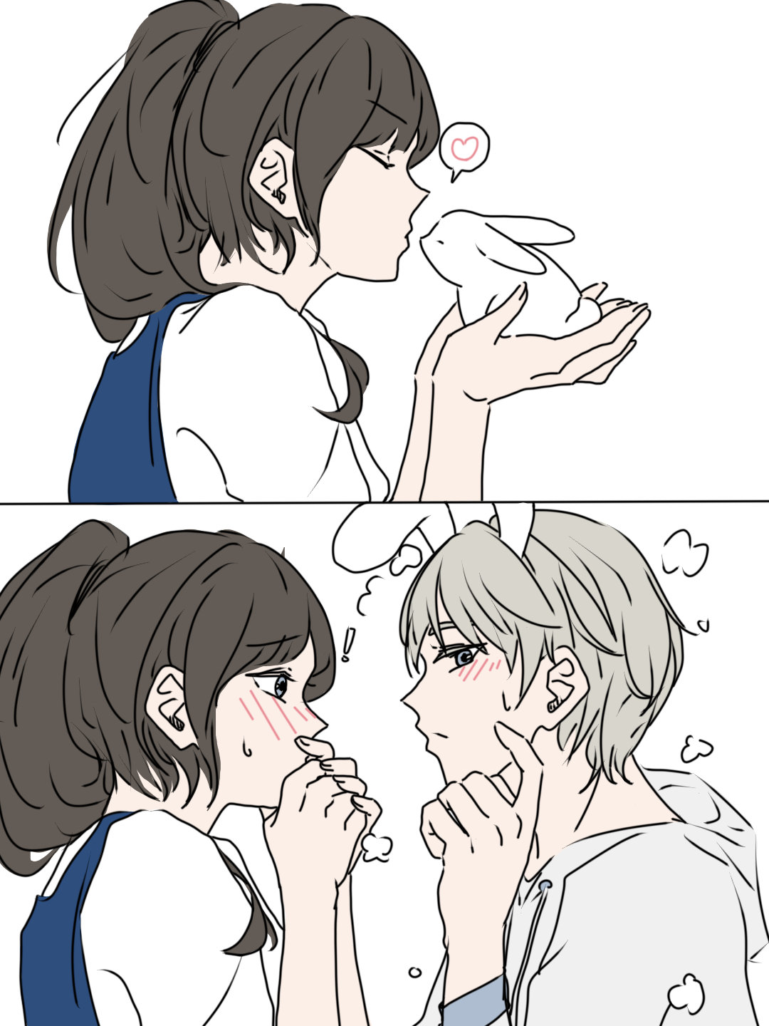 只要亲吻就会变成人哦[偷笑]#恋与深空# ​​​