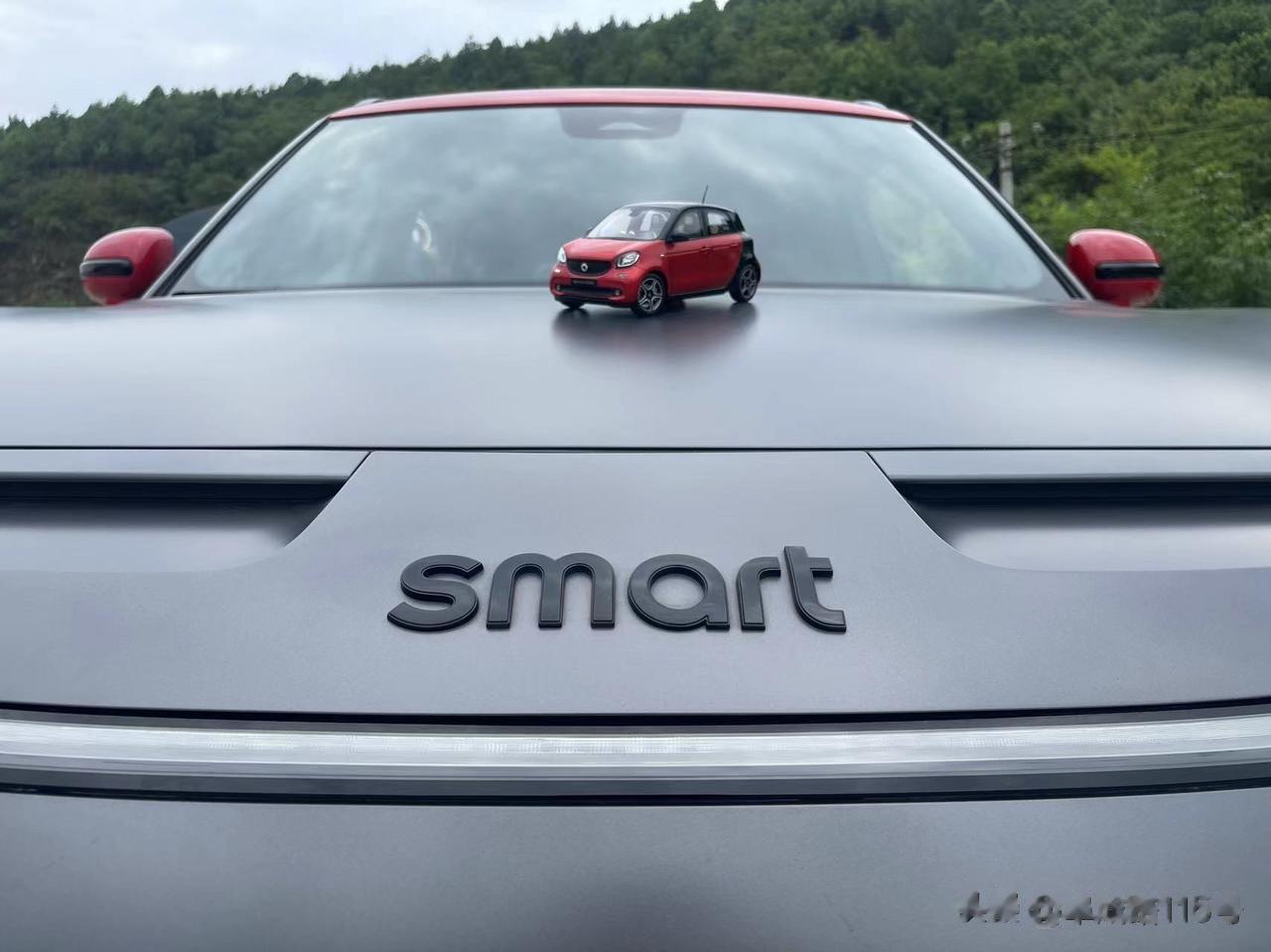 真没想到，曾经用来钻胡同，横着停车的smart，如今已经胖到这么老大个了。而且还