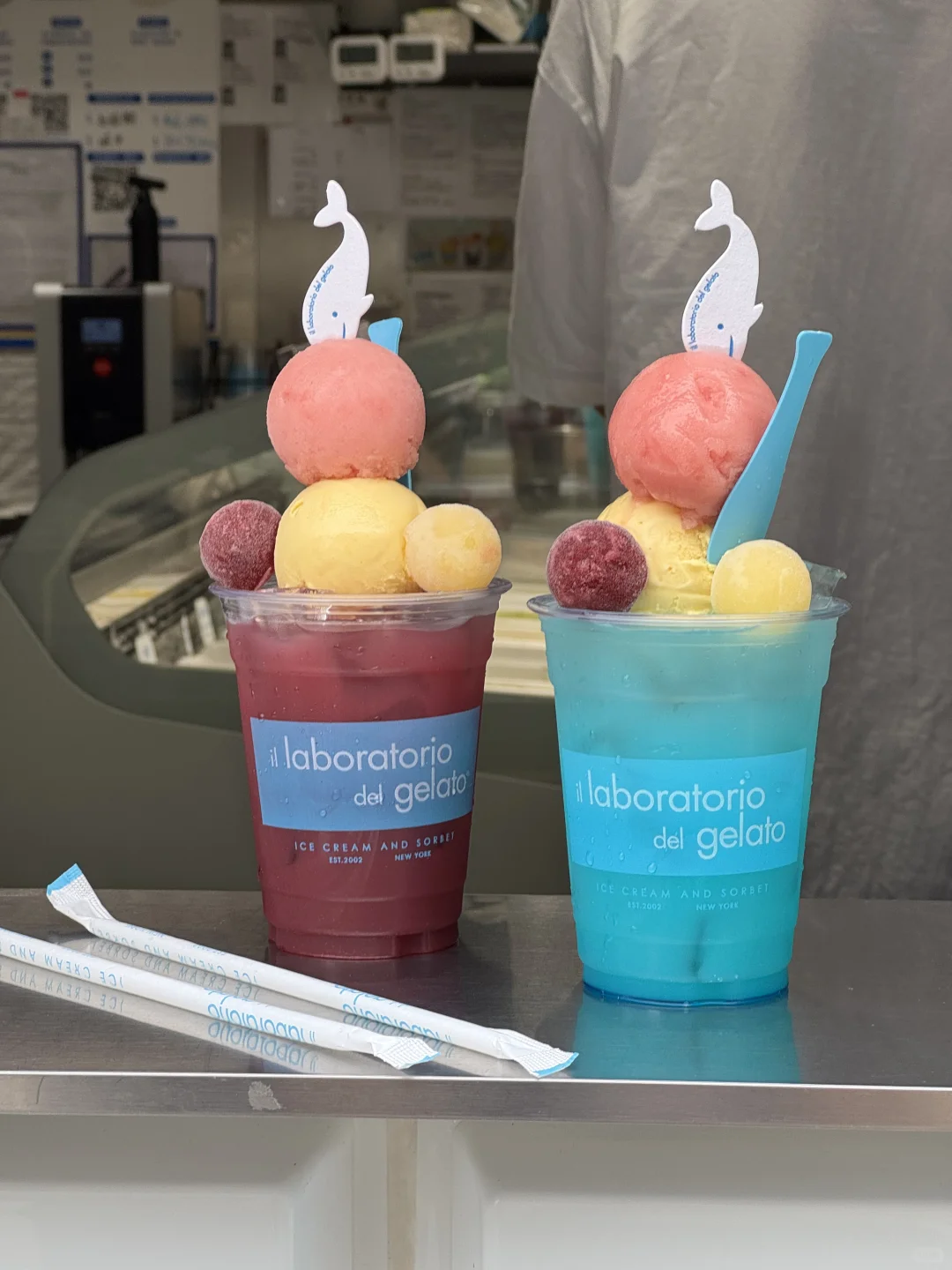 北京！好漂亮的果汁冰淇淋soda🫧🩵🍋