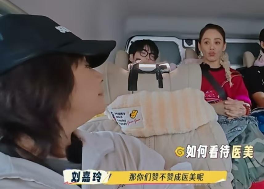 刘嘉玲和宁静讨论赞不赞成医美，宁静说人是自己的，他有权利做任何事情！
宁静：“失