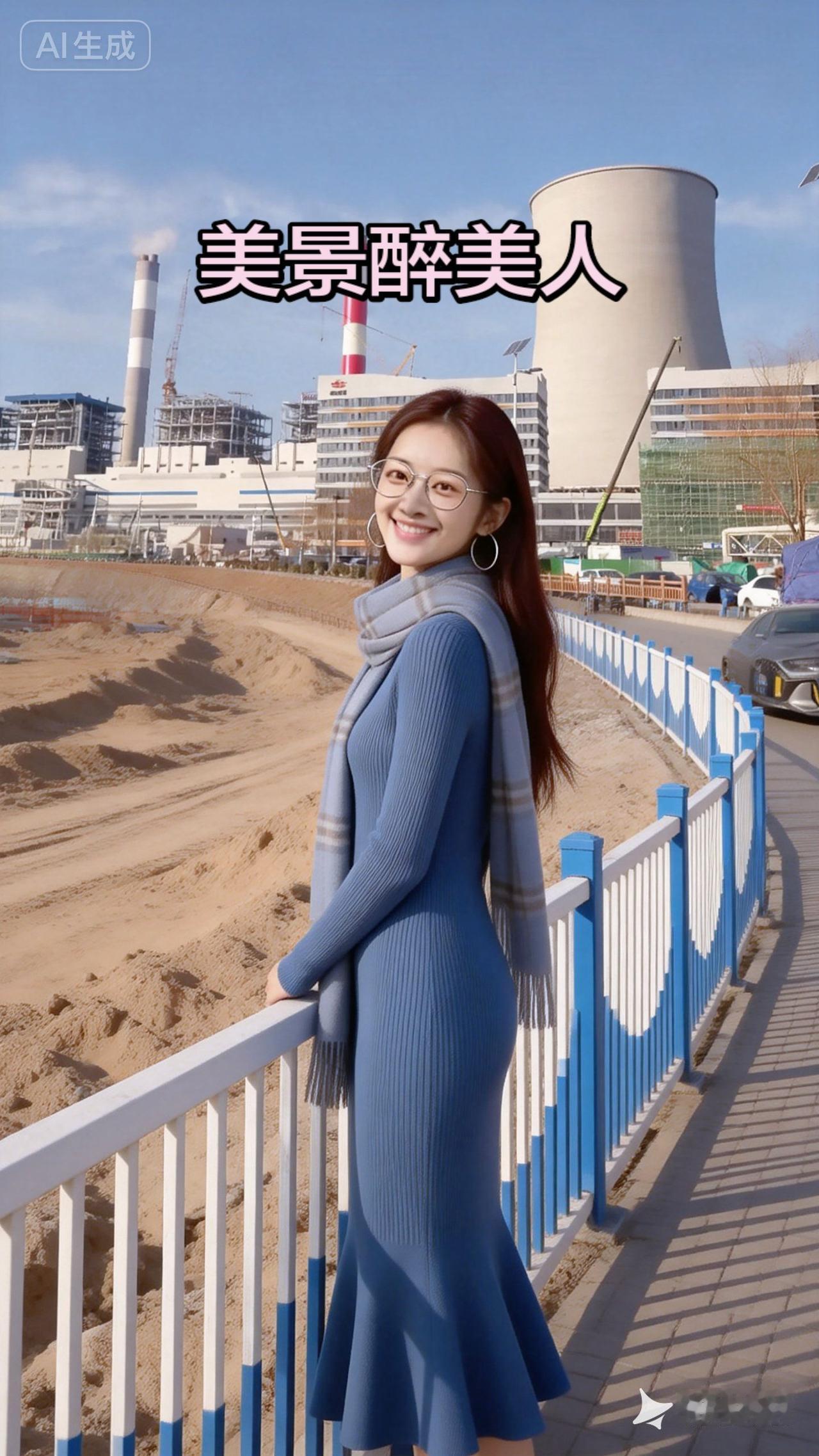 场景实拍，AI 虚拟美女实拍摄影效果 AI美女