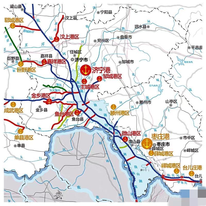 这些港口现在发展的怎么样？济宁以北能通航到哪里。山东济宁港 [可爱][可爱]