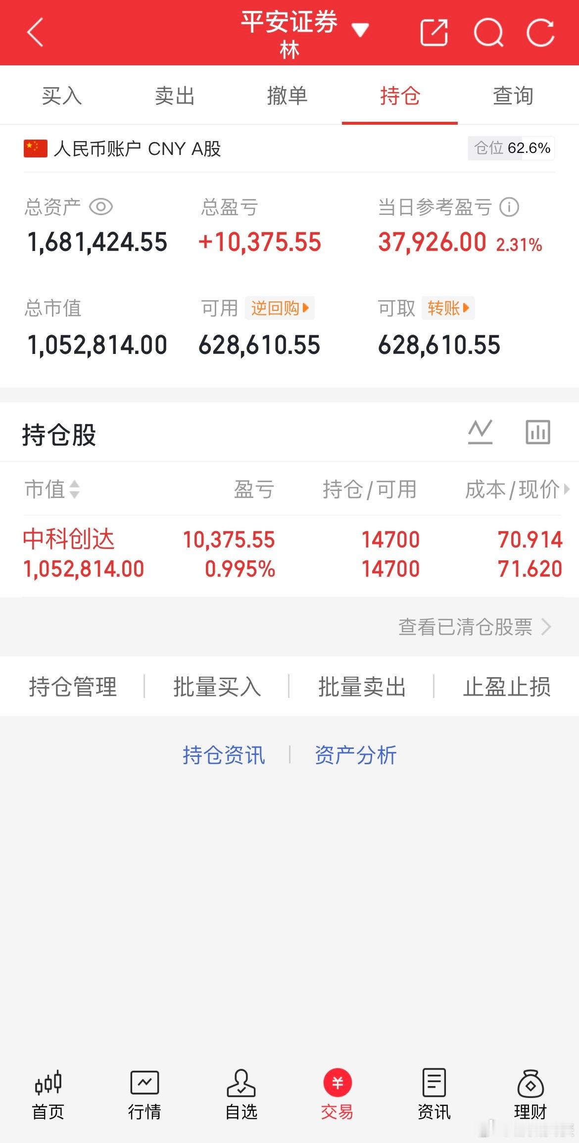 女侠50本金实盘操作，记录翻倍之旅！今日买入；今日卖出；继续持有；中科创达以上仅