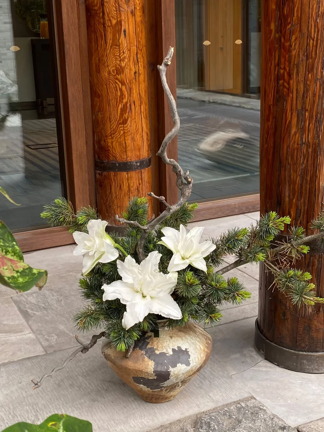 中式桌花｜新中式｜重瓣百合桌花