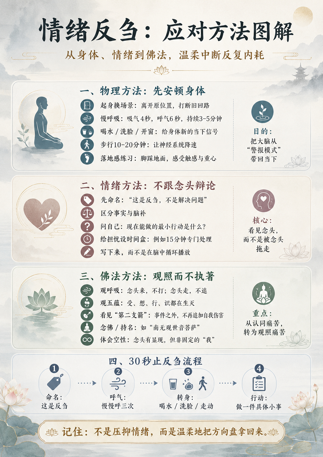 生活手记 一、为什么反刍让你这么累？情绪反刍最可怕的地方，是它伪装成“我在解决问