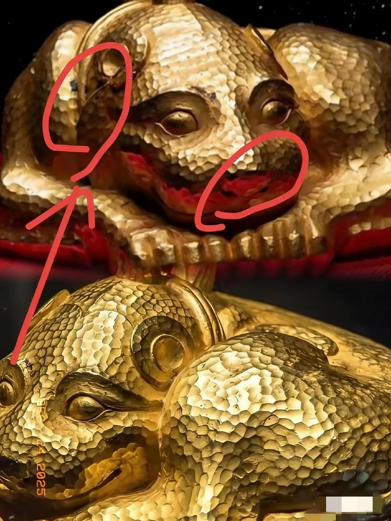 看到网传消息，18斤的金兽，被一个参观的人，用金属红外线探测仪，照了一下，仪器显