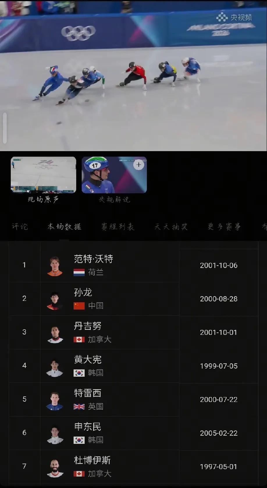 看1500米比赛我这心里真是挺感慨的。刘少昂速度一上来，都冲到第二了，结果被英国