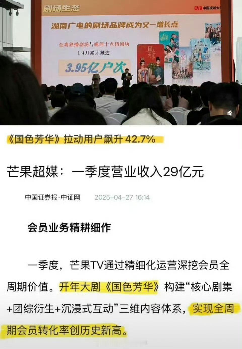 杨紫的国色芳华就是芒果的断层史冠啊
