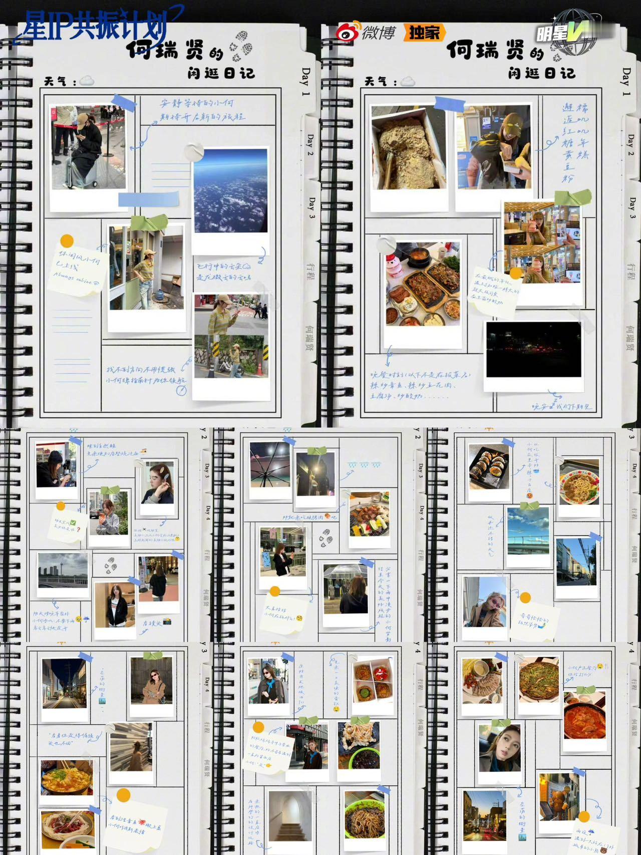 看何瑞贤的旅行日记感觉幸福感满满，干饭不积极，思想有问题，看到美女对吃也这么执着