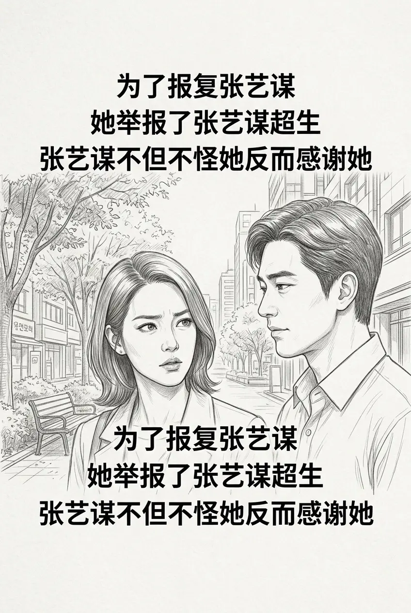 为了报复张艺谋，她举报了张艺谋超生，张艺。艺谋不但不怪她反而感谢她
