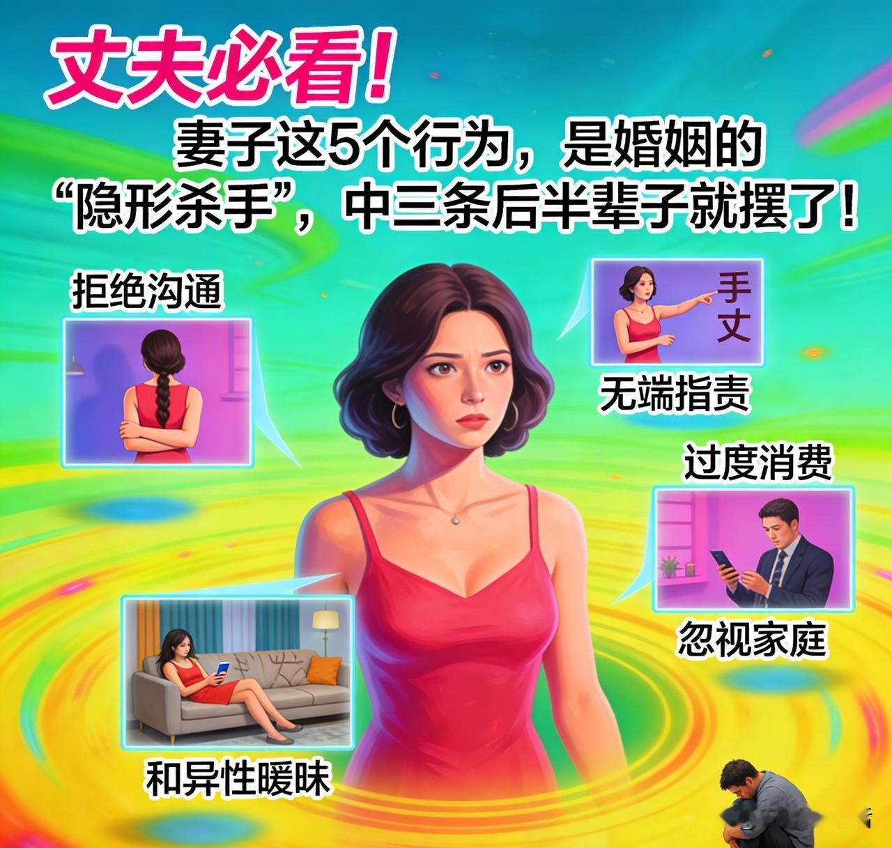 《丈夫必看！妻子这5个行为，是婚姻的“隐形杀手”，中三条后半辈子就撂了！


婚