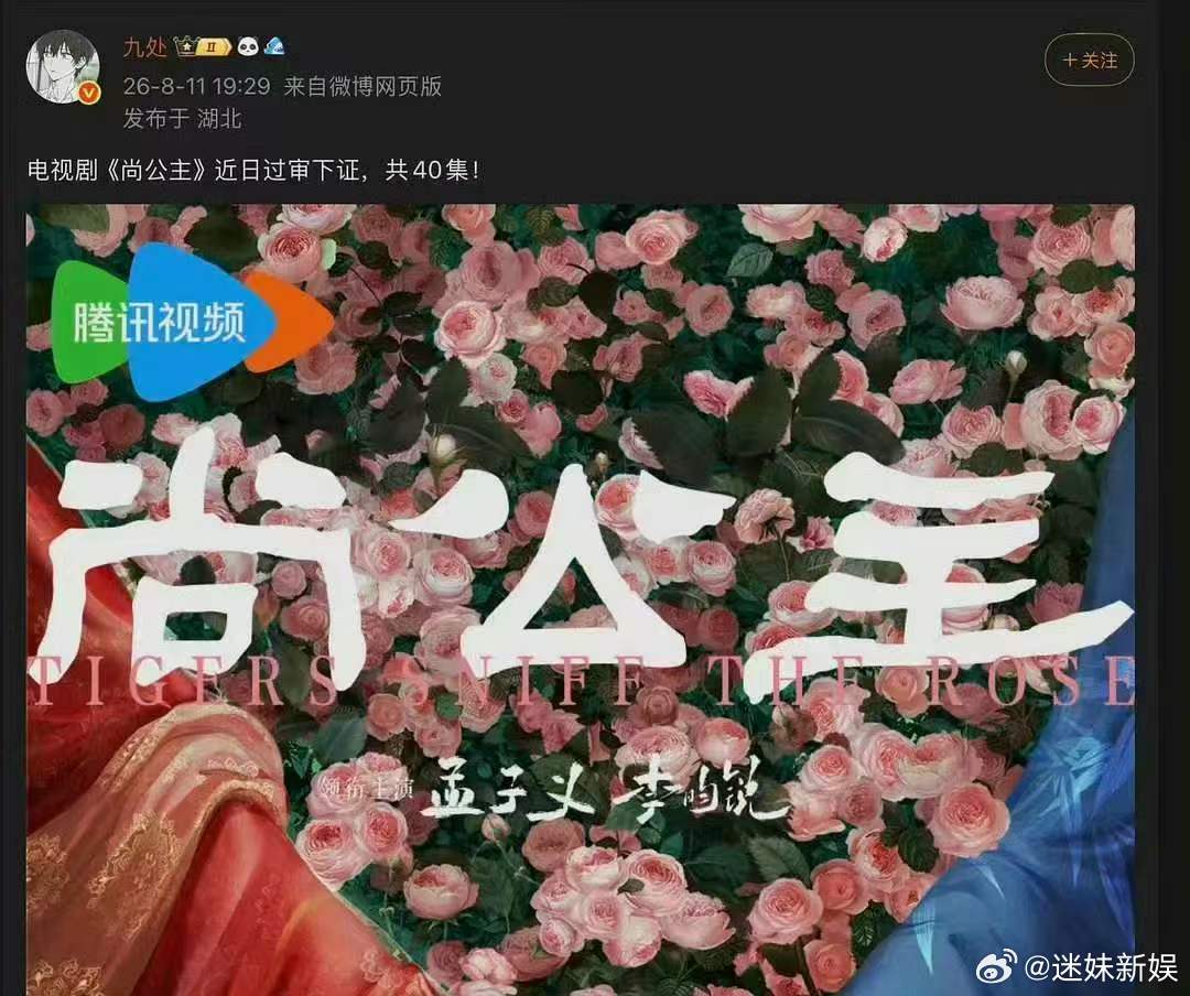 孟子义李昀锐尚公主动了孟子义李昀锐尚公主过审孟子义李昀锐新剧尚公主动了，过审下证