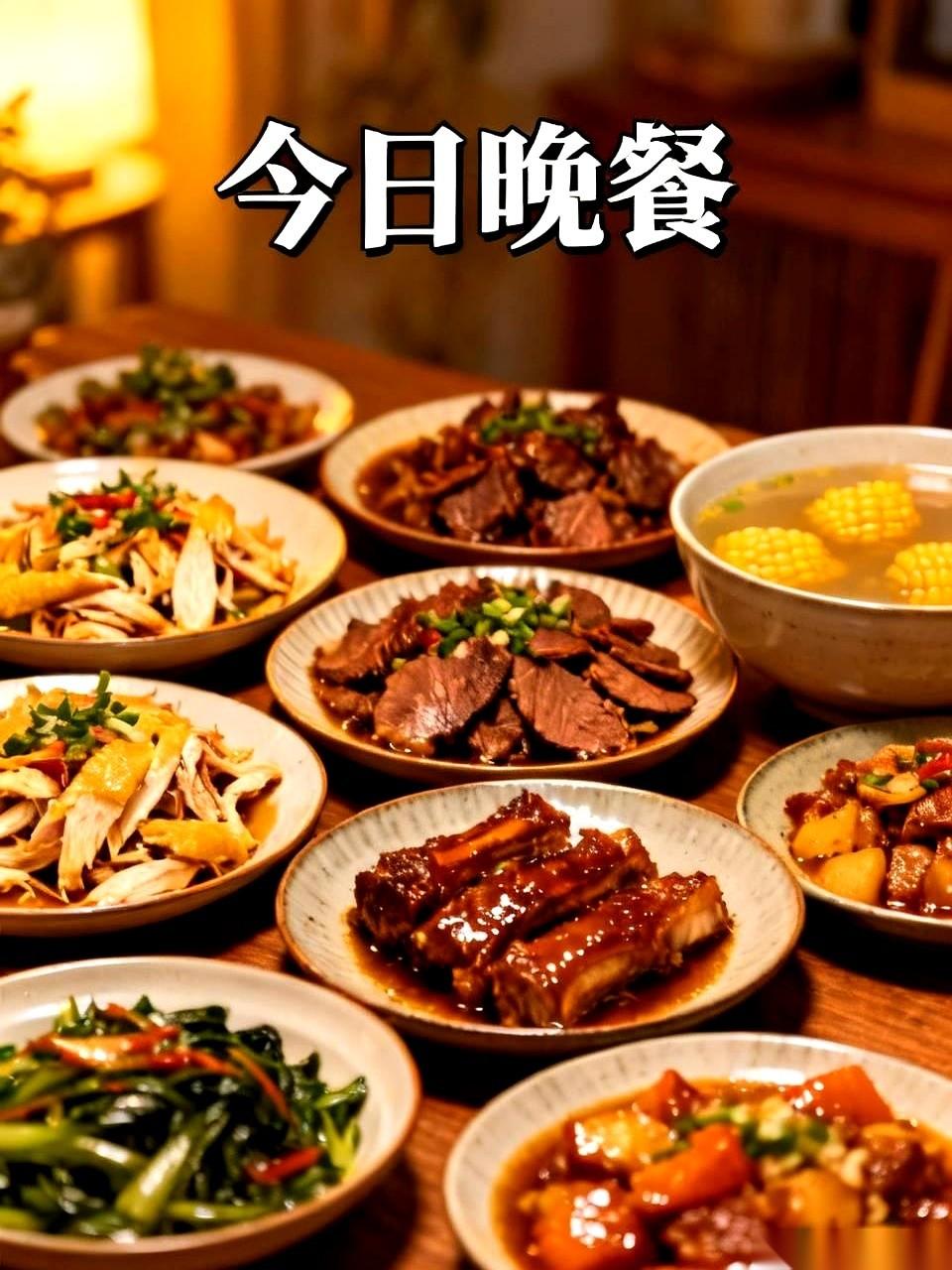 我真是谢谢你啊，大哥。
你管这叫“普普通通”的晚餐？？
红烧蛇段，红烧狗肉……后