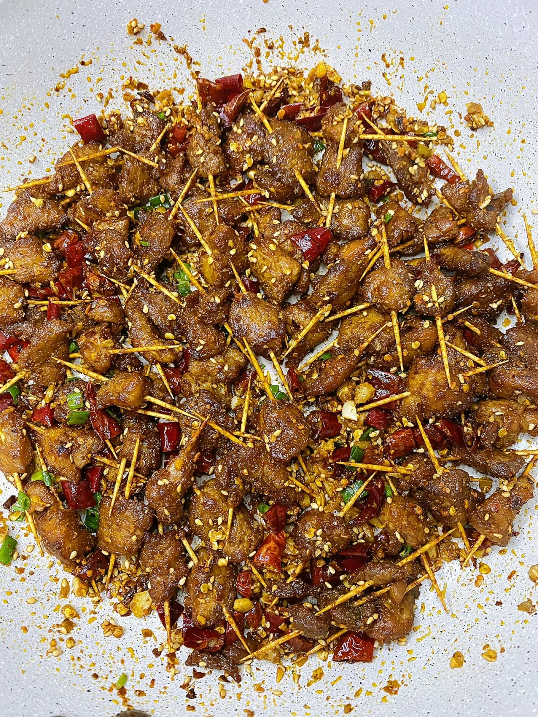 零失败的牙签肉  外焦里嫩 超好吃