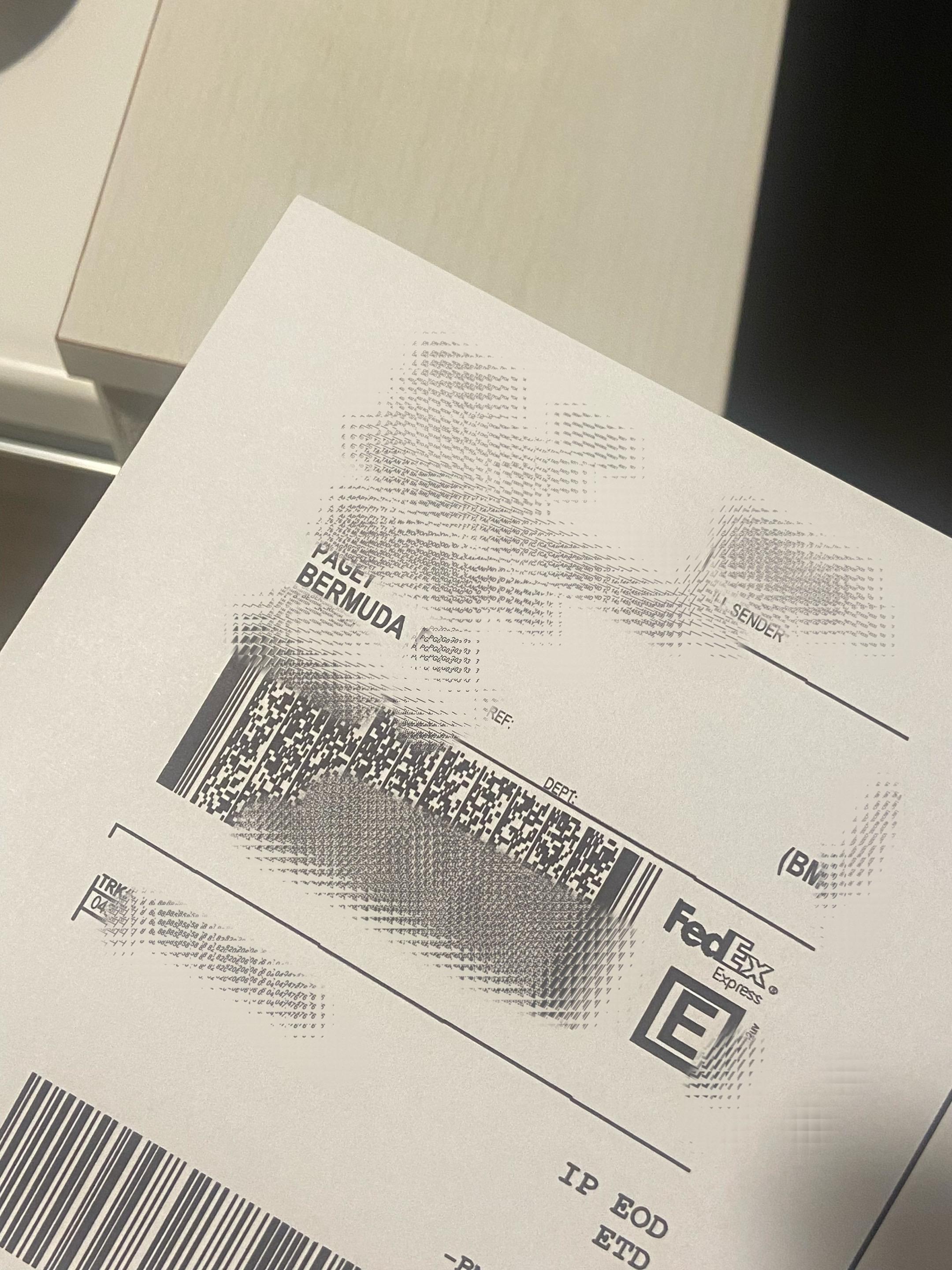 我居然有来自百慕大的客人。