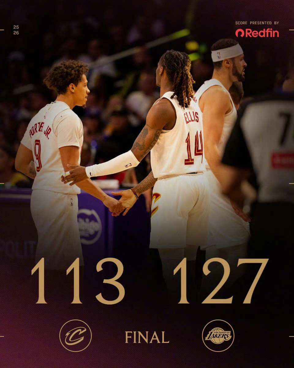 骑士vs湖人骑士输了，詹姆斯没输克利夫兰骑士骑士nba詹姆斯