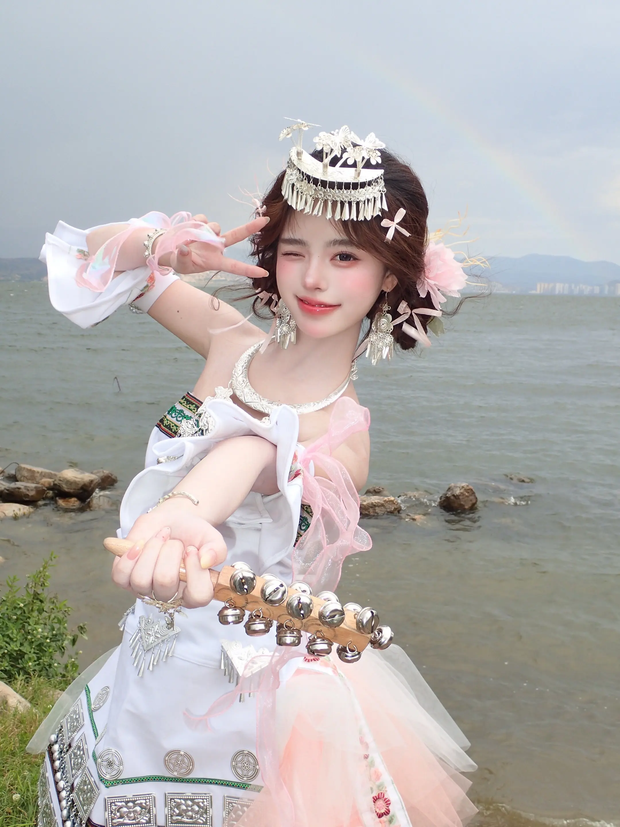 在大理意外拍到彩虹！！星光兔写真馆