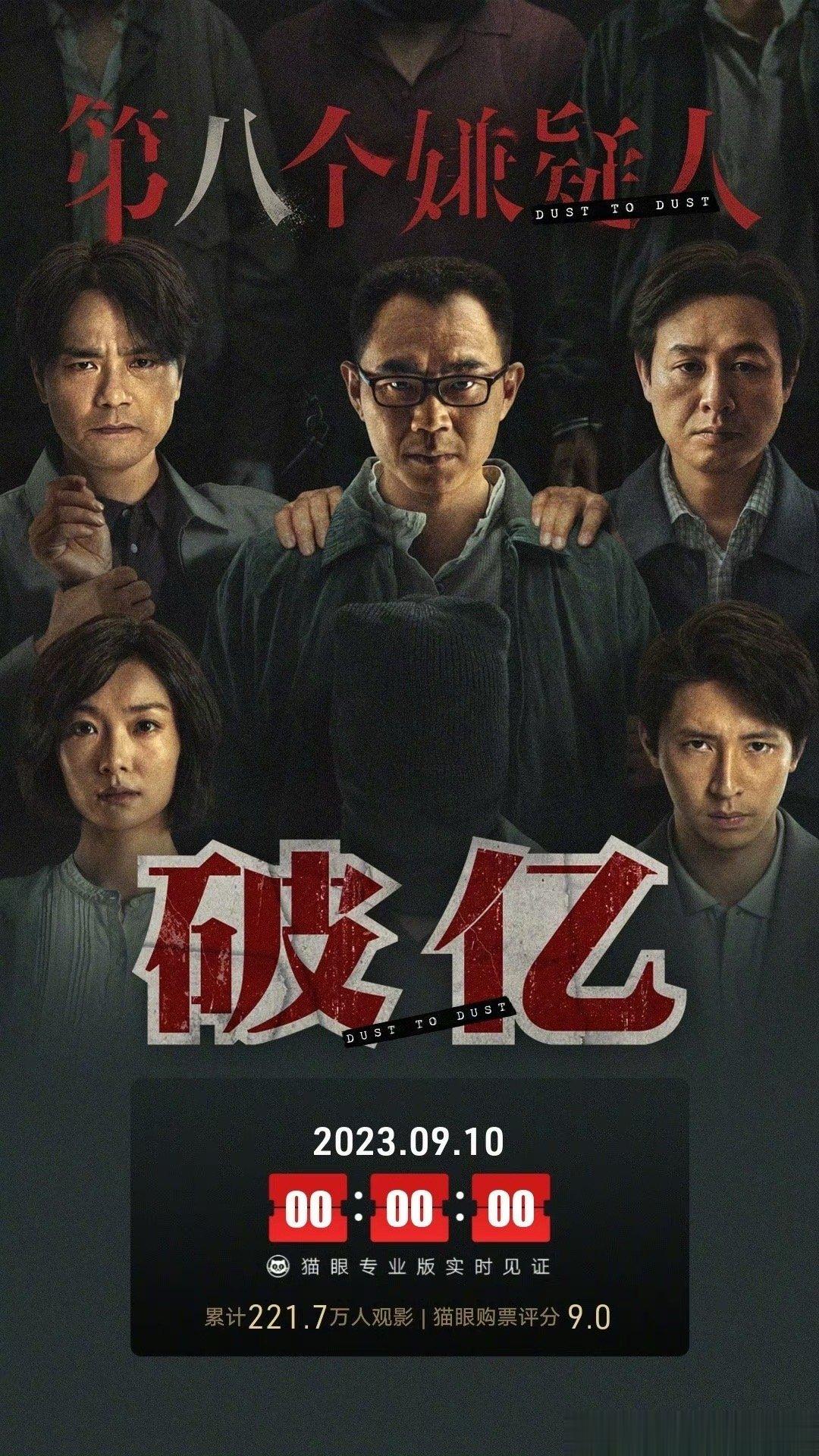 #第八个嫌疑人票房破亿# 据猫眼专业版数据，电影《第八个嫌疑人》上映2天 ，总票