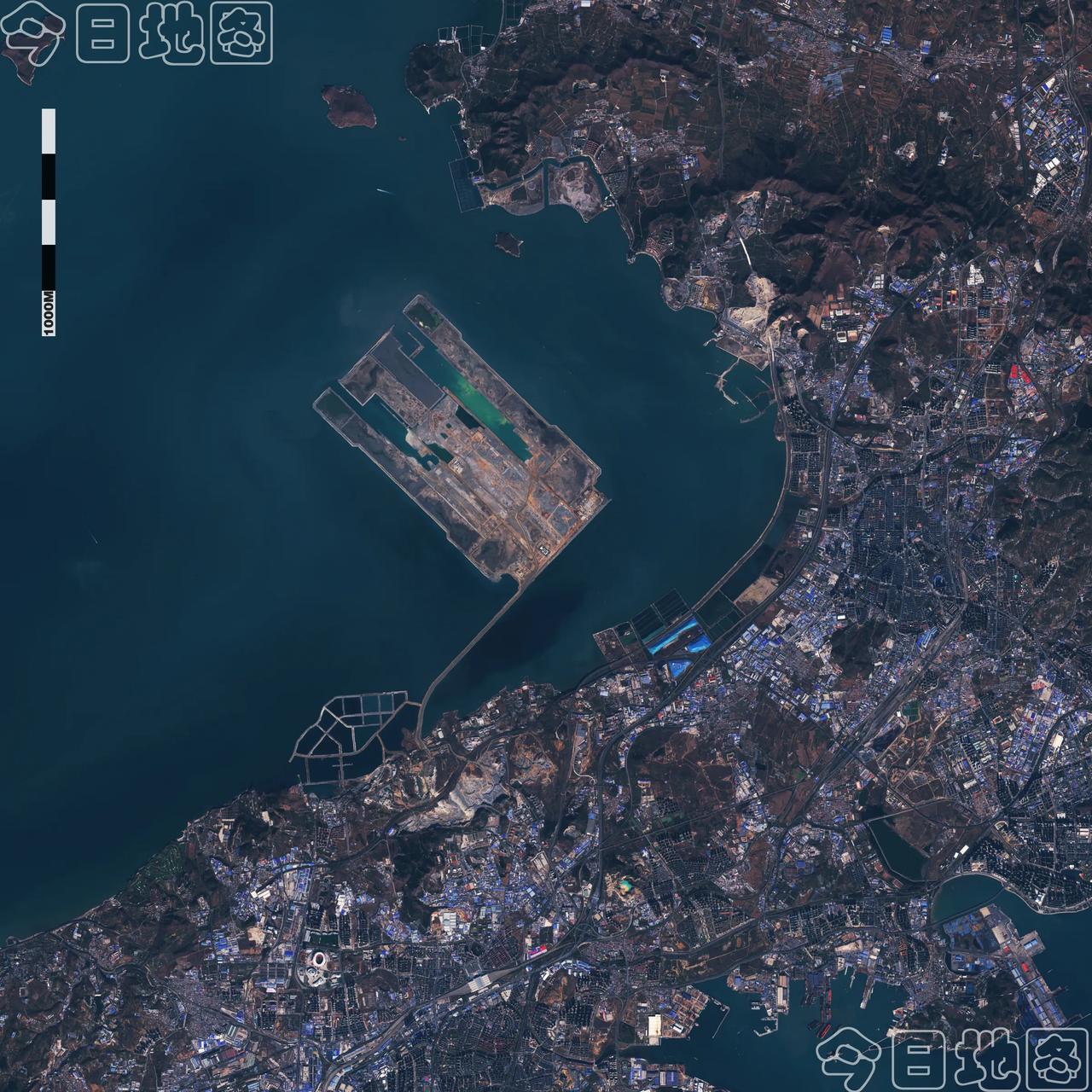 辽宁省大连市金州湾机场最近卫星图（11.11）