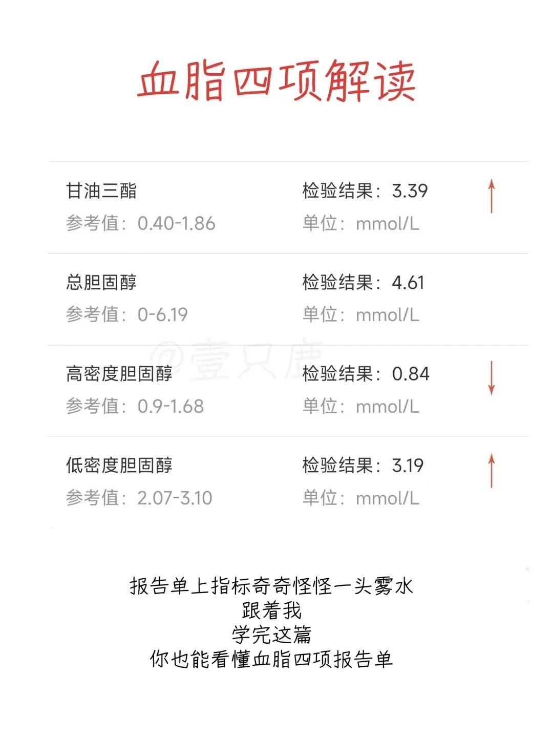 医学生笔记📝｜血脂四项